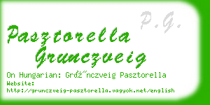 pasztorella grunczveig business card